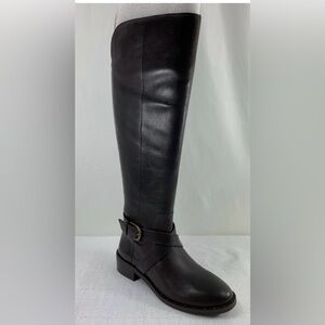 INC International Fadoral Black Over the Knee Boots